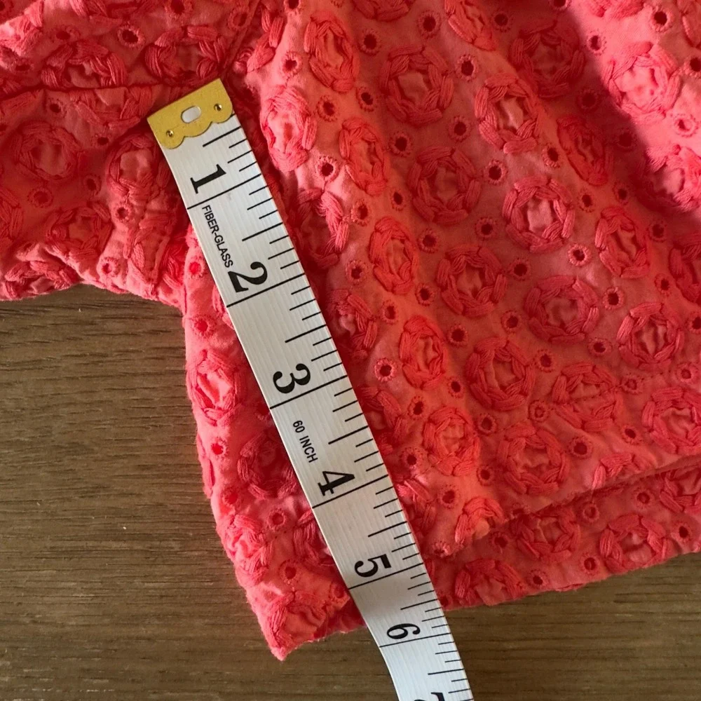 Tommy Bahama‎ Eugenia Eyelet Short-Coral-Women's Size 16-NWT-Fully Lined Cotton